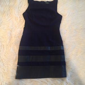 Lauren Mini Dress with Faux Leather EUC